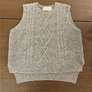 Grey sweater vest